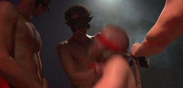  Christopher Daniels blindfolded at orgy